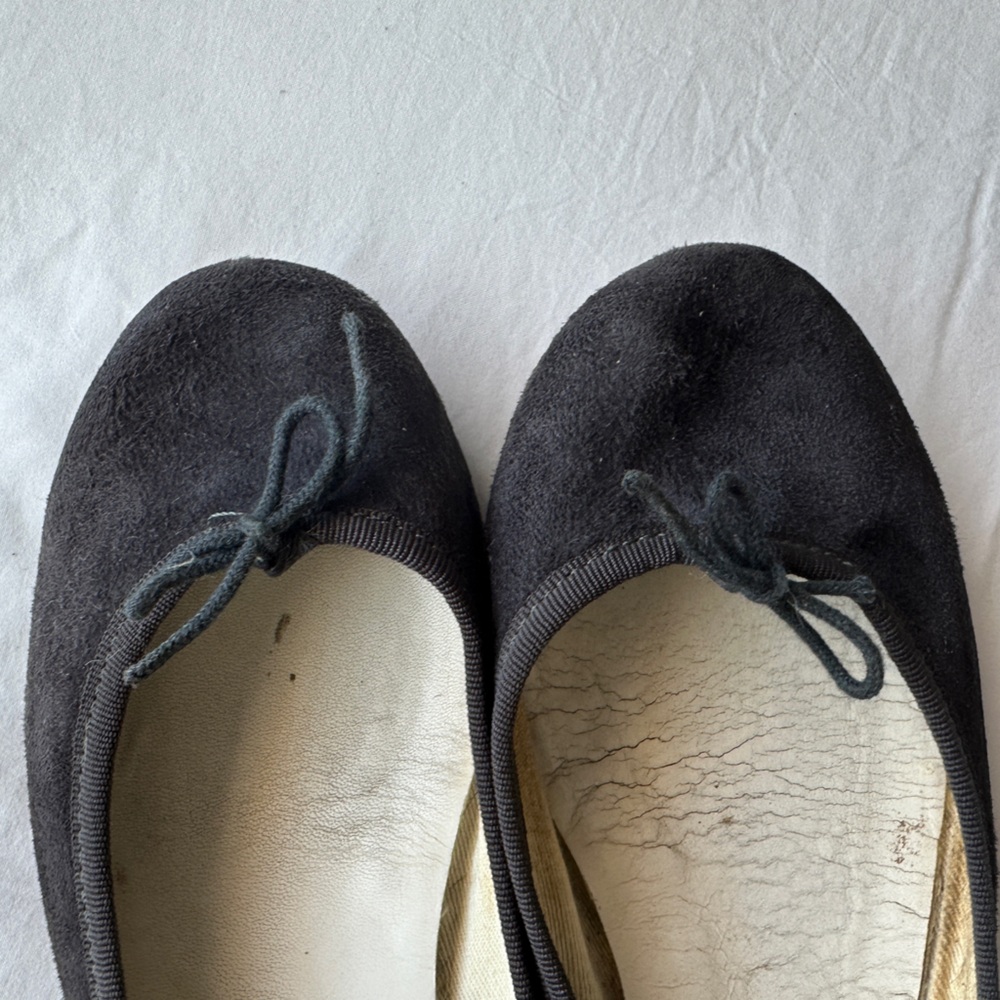 Repetto Navy Suede Ballerina Slipper